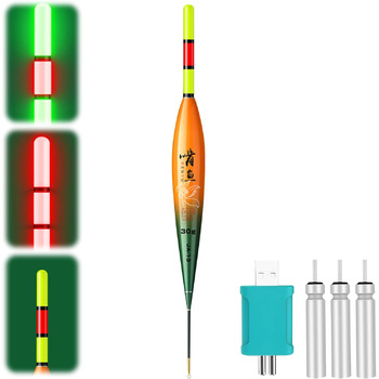 Світлодіодні поплавці Hekasvm, які підходять для далекого закидання, можуть змінювати колір за допомогою зарядного пристрою, використовуються вдень і вночі.