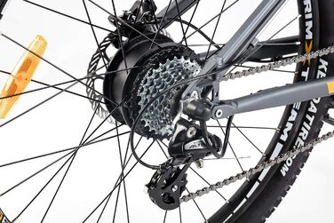 Електричний велосипед Moma Bikes EMTB 27,5', повна підвіска, повна підвіска, 24 передачі та гідравлічні дискові гальма SHIMANO, вбудований акумулятор іонно-літієвий 48V 13Ah L-XL