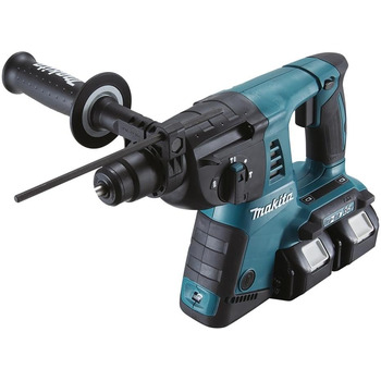 Акумуляторний ударний дриль-шуруповерт Makita для SDS-Plus, (2 x 18 В, без акумулятора та зарядного пристрою), DHR263Z без зарядного пристрою