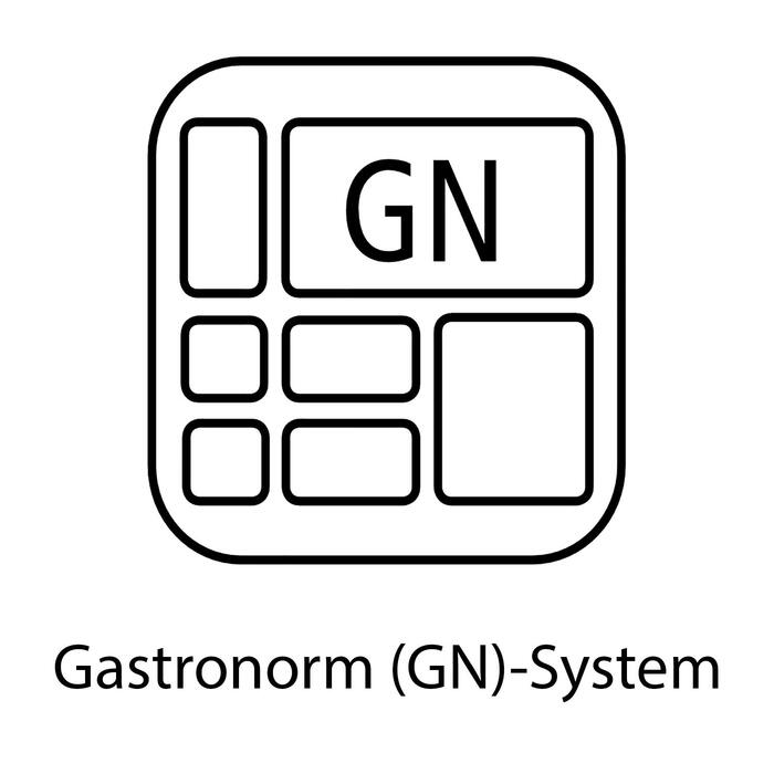 Контейнер 2/1, Gastronorm контейнер нержавіюча сталь/розміри 65 x 53 см/висота 2 см/об'єм 5 літрів, кольори нержавіючої сталі, 81000 GN