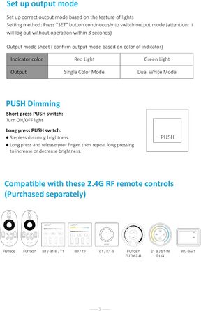 Світлодіодна стрічка LGIDTECH E2-ZR Miboxer Zigbee 2.4G 2-в-1 з проводкою без інструментів, використовується для одноколірних і двоколірних білих світлодіодних стрічок, постійного струму 12-24 В, управління зі смартфона через