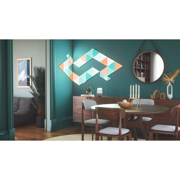 15 Smart Triangular LED Panels RGBW - Modular WiFi 16 Million Colours Wall Light Indoor, Music & Screen Sync, Works with Alexa Google Apple, 15 Smart Triangular LED Panels RGBW - Modular WiFi 16 Million Colours Wall Light Indoor, Music & Screen Sync, Work