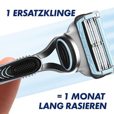 Леза для бритви Gillette SkinGuard Sensitive, 11 змінних лез для вологих бритв Men, покращена смуга ковзання, підходить для ручок Fusion 11 лез