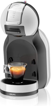 Кавоварка Krups Nescaf Dolce Gusto Mini Me KP123BK та інші напої, автоматична, 0,8 л, сіра/чорна