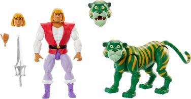 Фігурка Masters of the Universe Origins 2 pack, колекція мультфільмів Принц Адам і Крінгер, близько 14 см заввишки, іграшки MOTU, більше 16 точок руху, HTH30, різнокольорові.