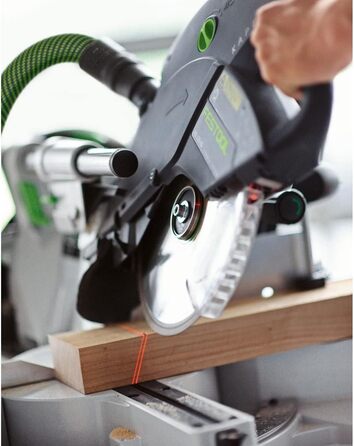 Поперечна пила Festool KS 120 REB KAPEX (з пиляльним диском WOOD UNIVERSAL, кутовим затискачем, затискачем для заготовки, шестигранним ключем)