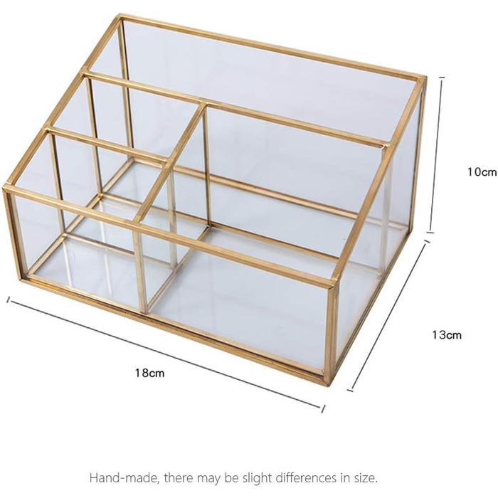 Вінтажний тримач для пензлів золото, Пензлик для макіяжу, Скляний органайзер для косметики, Органайзер для макіяжу, Лоток для органайзера для краси, Косметичний органайзер для лаку для нігтів, Губні помади, Косметичні пензлики