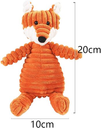 Іграшка Fox Dog Toy Squeaky Plush для маленьких собак, іграшки для цуценят, плюшеві іграшки для маленьких великих собак