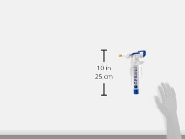 Поплавковий клапан Geberit 240700001 для надводного бачка No 240.700, 25,2 x 15,8 x 7 см Одинарний