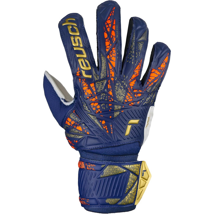 Рукавиці воротарські Reusch Unisex Youth Attrakt Grip Junior 7 синьо-золоті