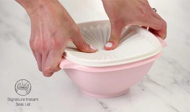 Миска Tupperware Heritage Collection 5.25 чашка з кришкою Starburst, 4 шт. и, вінтажна, різнокольорова, можна мити в посудомийній машині та не містить бісфенолу А, 1,3 л 5,25 чашки - чотири упаковки