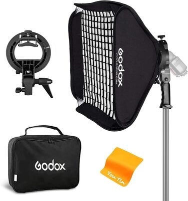 З кріпленням Bowens Bracket та S Type Flash, Godox Softbox 80 см для студійної зйомки зі спалахом (Godox Softbox SFGV8080) Godox softbox 32 з сіткою, 80 шт., 80