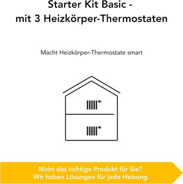 Розумний радіаторний термостат tado Wifi Starter Kit V3, включно з 3 термостатами для опалення цифрове керування опаленням через додаток легке встановлення сумісний з Alexa, Siri та Google.