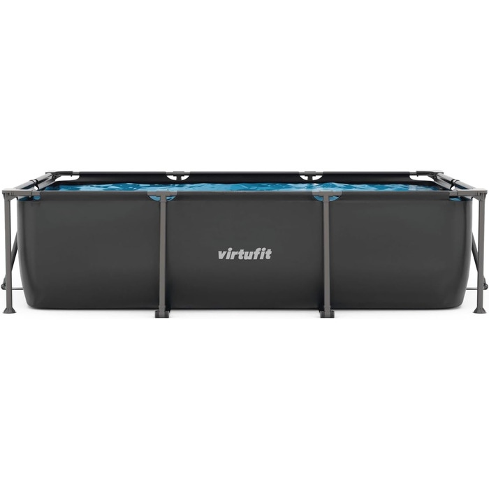 Прямокутний басейн VirtuFit Frame - Frame Pool - Frame Pool - 300 x 210 см - Включає фільтруючий насос і картридж - Швидке встановлення