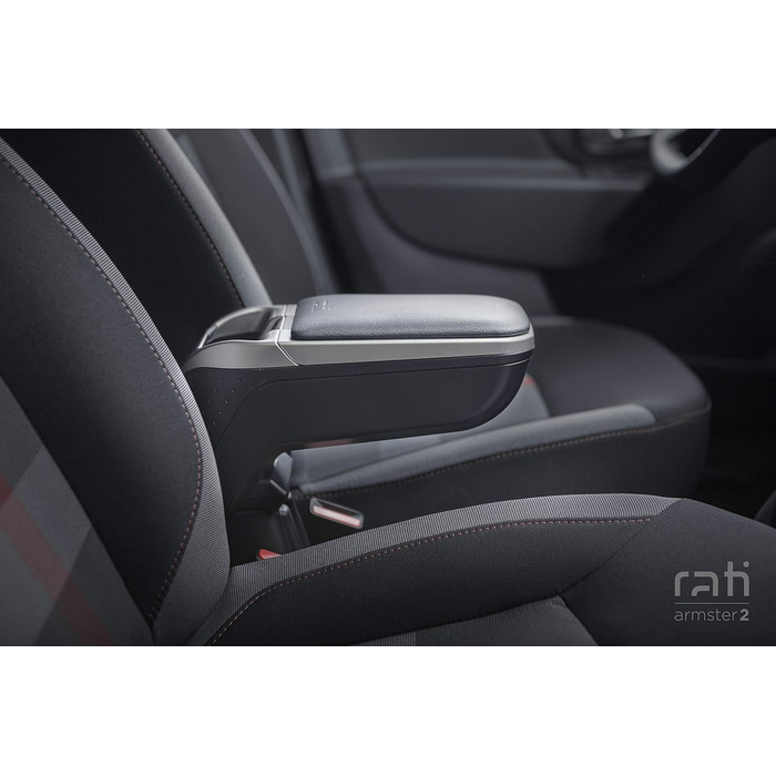 Підлокітник Rati Armster2 підходить для VOLKSWAGEN e-UP 2013- (тільки електрична версія) Центральний підлокітник з відсіком для зберігання, ідеально підходить для центральної консолі SILVER EDITION & POCKET