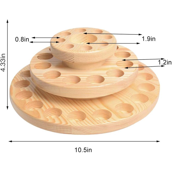 Коробка для зберігання ефірної олії CDQL, 3-рівнева обертова коробка для зберігання ефірної олії, кругла, обертова коробка для зберігання ефірної олії з 39 відділеннями, коробка для зберігання (1)