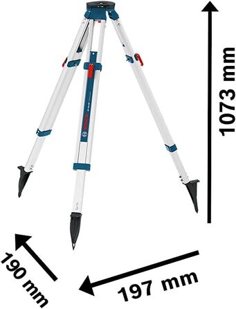 Будівельний штатив Bosch Professional для лазерів і нівелірів BT 170 HD (висота 107-165 см, різьба 5/8')