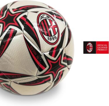 Зшитий футбольний м'яч A.C. MILAN - Офіційний продукт - Розмір 5 - 400 г - 13448