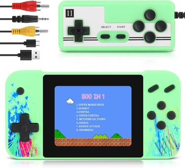 Міні-ігрова приставка Gameboy, 3,5-дюймова ретро портативна ігрова приставка, відеоігрова приставка з 800 класичними іграми, портативна ігрова приставка, ретро приставка з двома 3D джойстиками для дітей та дорослих