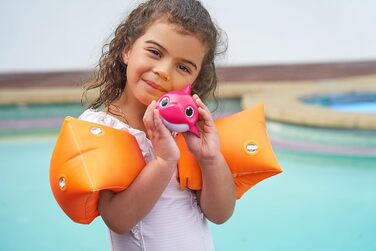 Іграшка для ванни ZURU Robo Alive Junior Baby Shark на батарейках, що співає та плаває, від (Рожева акула-матуся)