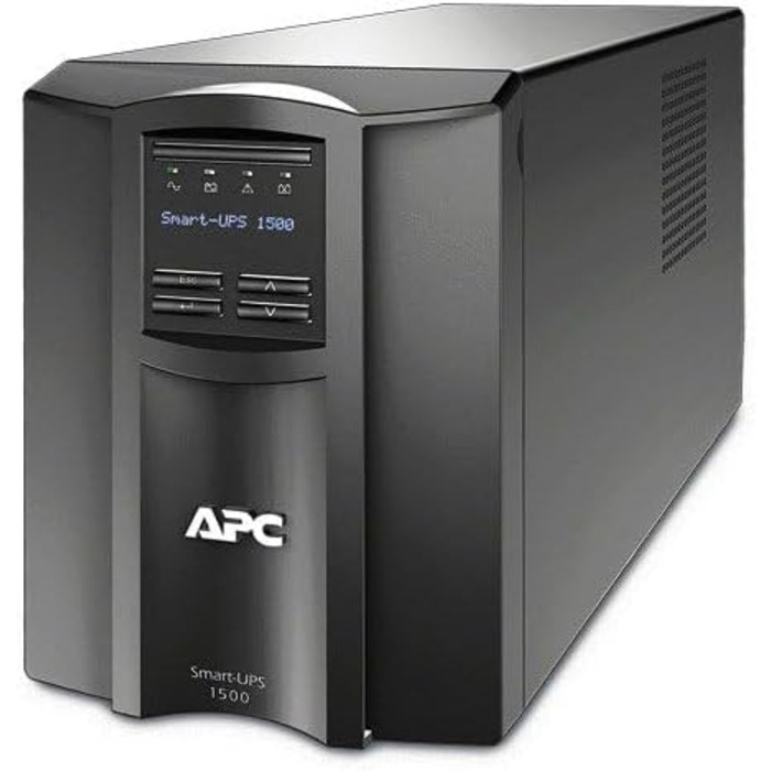 Джерело безперебійного живлення APC Smart-UPS SMT - SMT1500I - джерело безперебійного живлення 1 500 ВА (лінійний інтерактив, стабілізатор, РК-дисплей, 8 виходів IEC-C13, програмне забезпечення для вимкнення) Вихідна потужність 1500 ВА