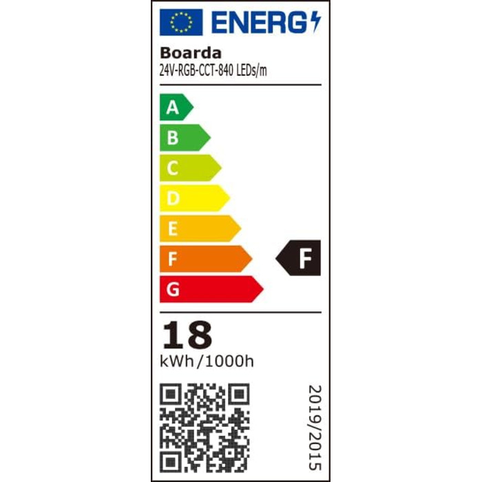 Світлодіодне світло RGB CCT COB, 24 В 5 в 1 840 світлодіодів/м RGB WWCW COB світлодіодна стрічка, подвійна біла 2700K-6500K з регулюванням колірної температури, стрічка FCOB RGBW COB Tape для вечірки, прилавка, полиці, прикраси для дому (1 метр)