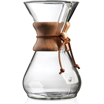 Кавоварка Chemex CM-10A, банка, 900 мілілітрів, прозора ука прозора