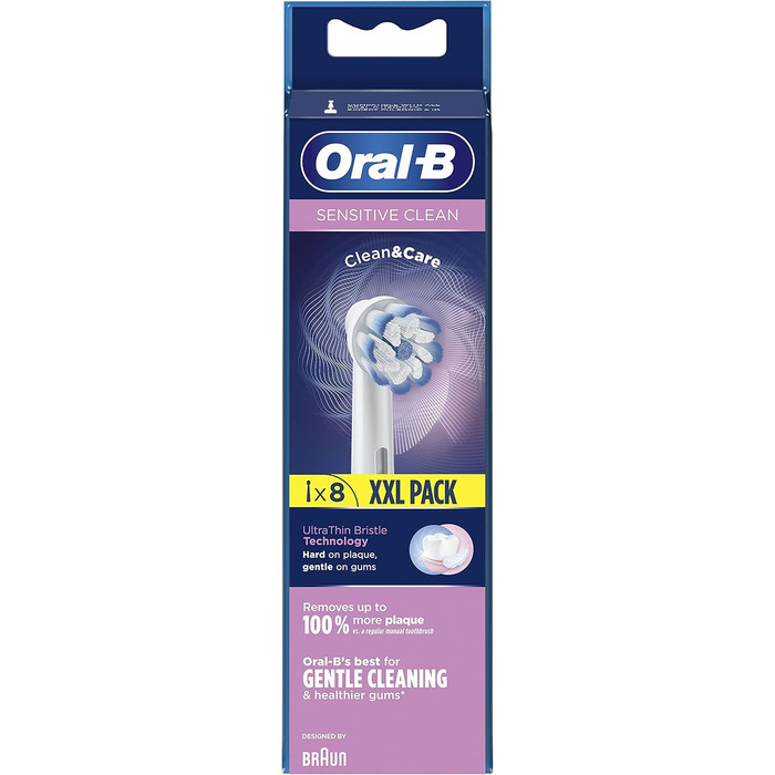 Щітки Oral-B Sensitive Clean з технологією ультратонкої щетини для найніжнішого очищення, 8 шт.