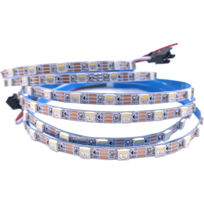 Адреса SK6812 MINI 5050 RGBW RGBWW світлодіодна піксельна стрічка 5мм RGBW RGBWW 60LEDs /m 5V повнокольорова як WS2812B 1м 2м (SK6812 RGBWW Біла друкована плата, 2M) SK6812 RGBWW Біла друкована плата 2м