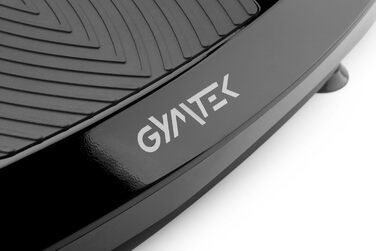 Вібраційна пластина Gymtek 3D з подвійним двигуном і Bluetooth - Вібраційна пластина Sport для дому - Вібраційний килимок для спалювання жиру та нарощування м'язової маси чорний