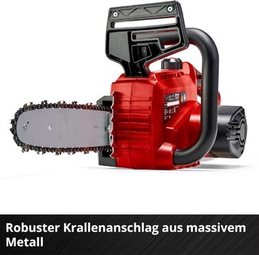 Акумуляторна бензопила Einhell GE-LC 18/25 Li-Solo Power X-Change, працює від акумулятора (літій-іонна, 18 В, якісна шина/ланцюг OREGON, захист від віддачі, штифт фіксатора ланцюга, без акумулятора та зарядного пристрою)