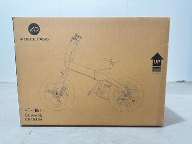 Шини ADO E-Bike A20F Beast Fat, складаний велосипед Pedelec, електронний велосипед, електричний велосипед 7 швидкостей, перемикач передач, акумулятор 522,00 Вт-год, ebike жінки, чоловіки, StVZO, акумулятор 36v 14,5Ah, E-Mountainbike жовтий