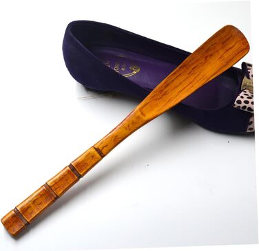 Дерев'яні роги Подовжені черевики Shoehorn з нержавіючої сталі Shoehorn ShoeSpoon Інструмент для взуття Побутовий ріжок Дерев'яний ріжк для взуття Бамбук, 6 шт.