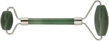 Масажний ролик Lapis Vitalis Chi Aventurine - Релаксація - 15 см - Gemstone Facial Roller - Масажний ролик для обличчя та тіла - Масажер для обличчя в красивій металевій коробці