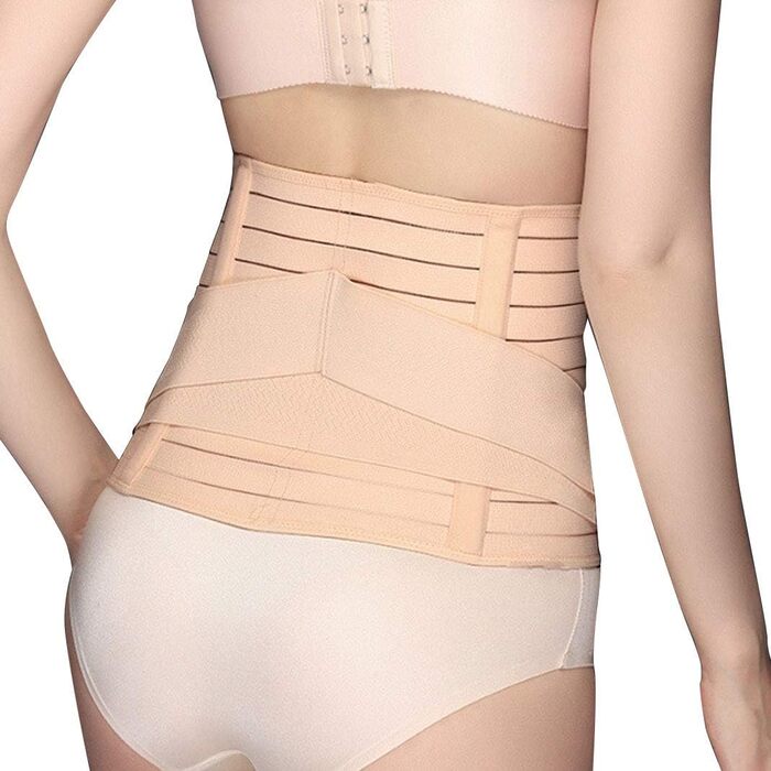 KuKiMa Postpartum Belly Belt Postpartum Support Belly Body Shaper High Elastic Support Corset Tummy Control Recovery Postpartal Corset for Women After Care, Beige, KuKiMa Postpartum Belly Belt Postpartum Support Belly Body Shaper High Elastic Support Cors