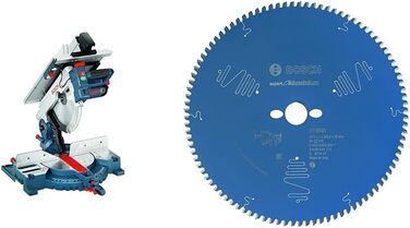 Комбінована пила Bosch Professional GTM 12 JL (діаметр пиляльного диска 305 мм, вкл. 1 пиляльний диск, штовхач, у коробці) циркулярне пиляльне полотно (для алюмінію, зовнішній діаметр 305 мм, отвір 30 мм, приладдя)