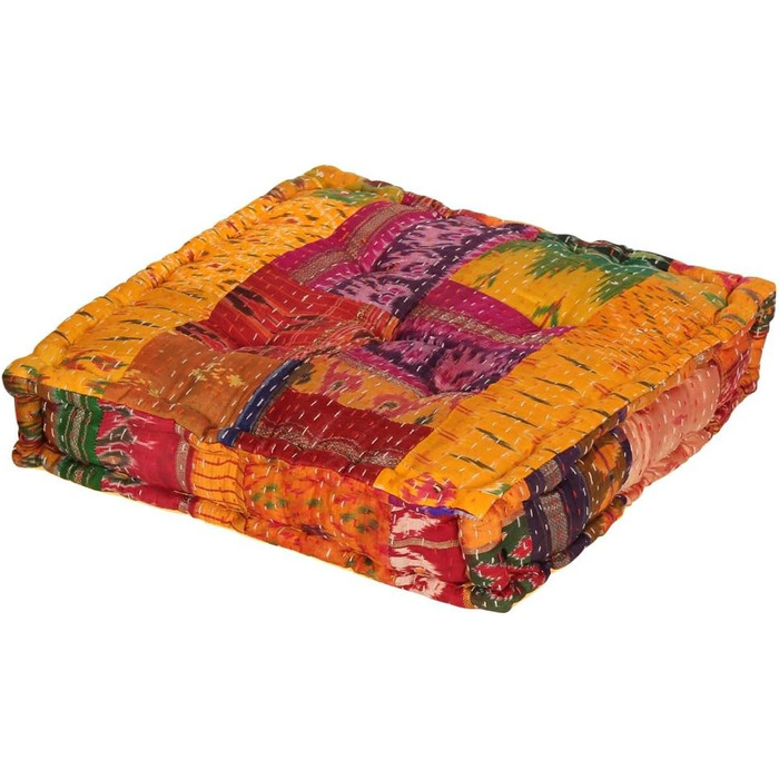 Подушка для сидіння Albena Shop Oriental 45x45x10см Kamila (жовта) подушка для стільця подушка для йоги подушка для сидіння декоративна подушка декоративна подушка