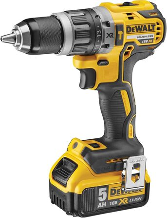 Комбінований акумуляторний дриль-шуруповерт Dewalt 18 В DCK266P2 (ударний дриль DCD796, ударний гайковерт DCF887, 2 літій-іонні акумулятори 5,0 Ач, швидкий зарядний пристрій, Tough Box DS150) одинарний