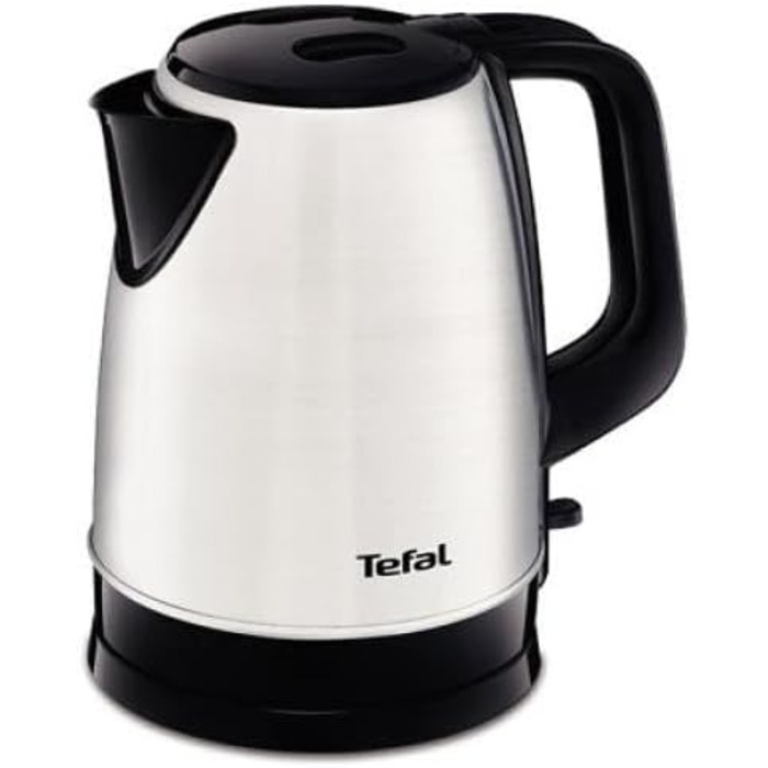 Чайник Tefal KI150D 1,7 літрів 2400 Вт Бездротовий зв'язок Розетка 360 Знімний фільтр проти накипу Нержавіюча сталь/ Чорний Одинарний