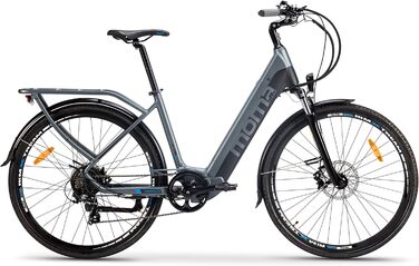 Електричний міський велосипед moma bikes EBIKE28 PRO, алюміній, 7 передач Shimano та гідравлічні дискові гальма, вбудований літій-іонний акумулятор 48V 13Ah