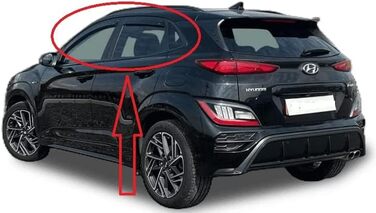 Дефлектор дощового вітру AC WOW 4 шт. для Hyundai Kona 2017 2018 2019 2020 2021 2022 2023 Внутрішньоканальний тип