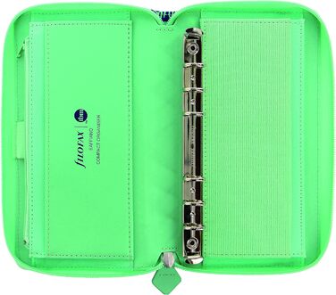 Компактний органайзер на блискавці Filofax Saffiano Personal MT028776, обмежена серія, шкіряний ефект, шість кілець MT028776, синій