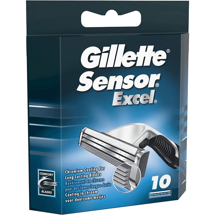 Леза для бритви Gillette Sensor Excel, 10 шт.