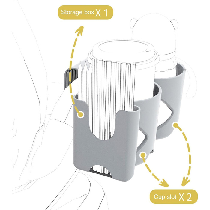 Підстаканник для автомобільного крісла, подвійний підстаканник для коляски, регульований дитячий тримач, підстаканник для кабріолета, тримач для телефону в колясці, дитячий тримач для пляшки, автокрісла для чашки, пляшки, ручки, олівця