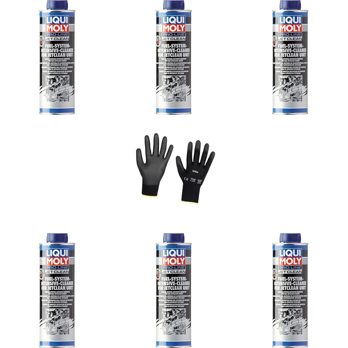 Захисні рукавички Iloda 6xOriginal Liqui Moly 500 мл Pro-Line JetClean Petrol System Cleaner Cleaner