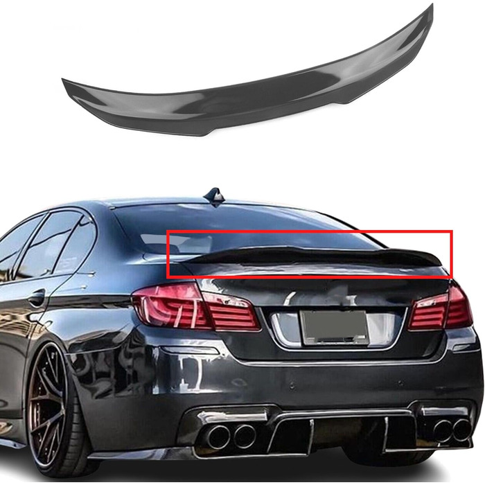 Задній спойлер Fly Design підходить для BMW 5 Series F10 PSM Style Gloss Black з ABS