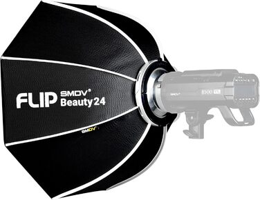 Імпульсне фото SMDV Speedbox FLIP Beauty Dish 24-60см Ø - Комбінація Beauty Dish та Softbox 24 Beauty DSIH