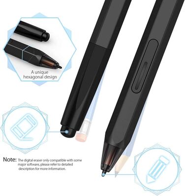 Графічний планшет XP-PEN DECO01V2, малювання, 10 x 6 дюймів, пасивний стилус, 8192 кроки, нахил і 8 ярликів, сумісний з Windows/Mac OS/ChromeBook/Android (Deco02)