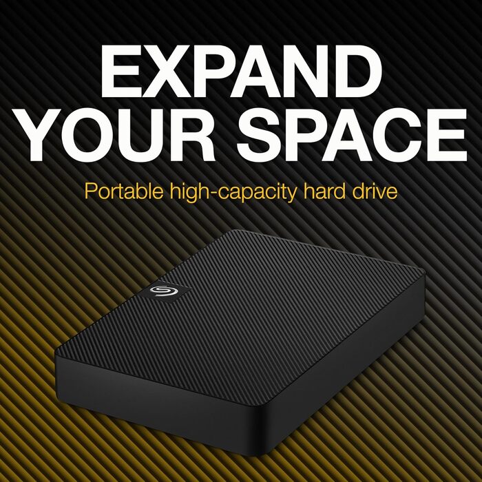 Портативний зовнішній жорсткий диск Seagate Expansion на 4 ТБ, 2,5 дюйма, USB 3.0, для ПК та ноутбуків, 2 роки гарантії, номер моделі STKM4000400