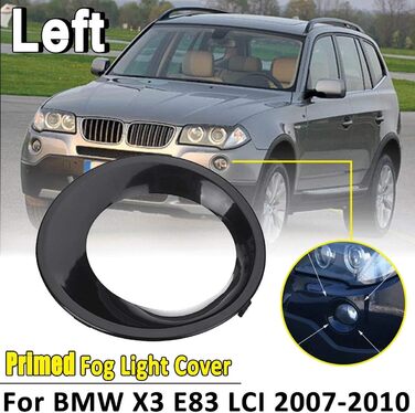 Обтічник протитуманних фар Tuoservo для BMW X3 E83 LCI 20072010 (ліворуч) / праворуч) грунтований, чорний